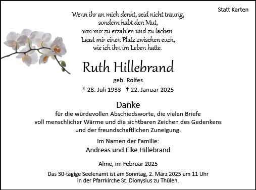 Ruth Hillebrand