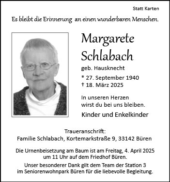 Margarete Schlabach