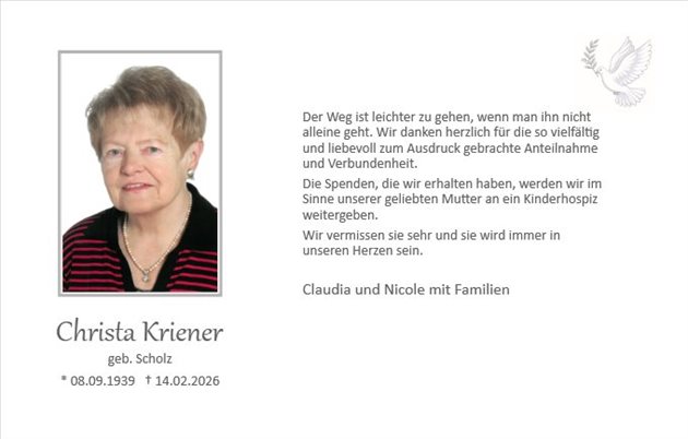 Christa Kriener