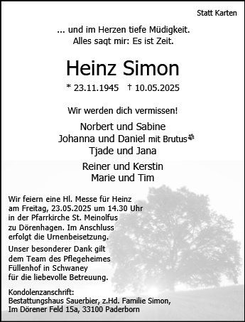 Heinz Simon