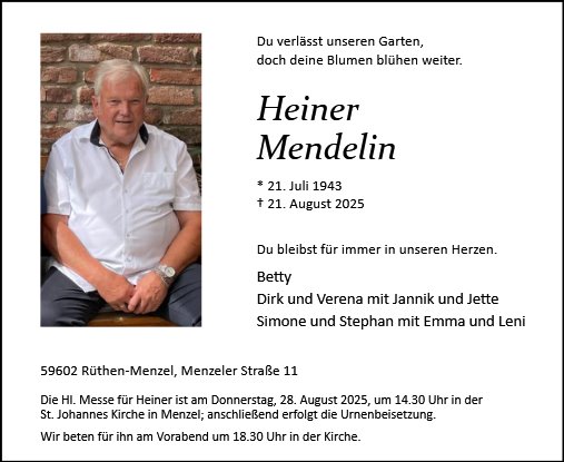 Heiner Mendelin