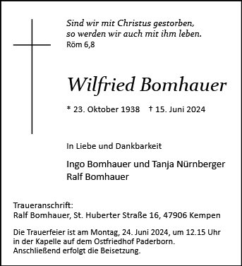 Wilfried Bomhauer