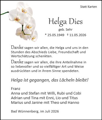 Helga Dies
