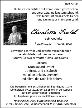 Charlotte Fiedel