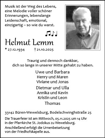 Helmut Lemm