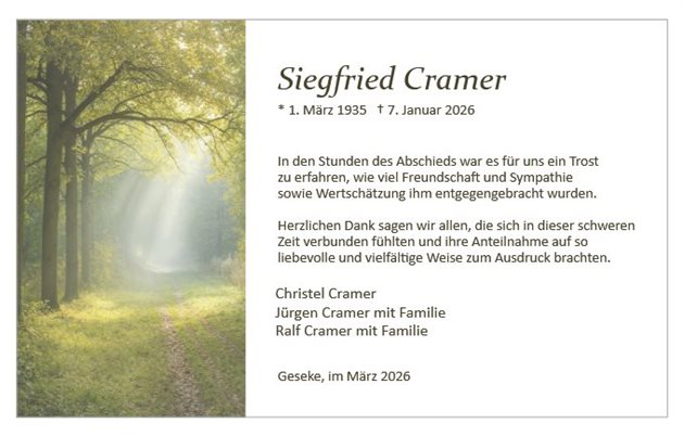Siegfried Cramer
