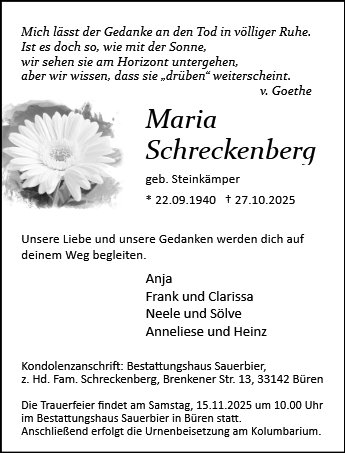 Maria Schreckenberg