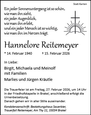 Hannelore Reitemeyer