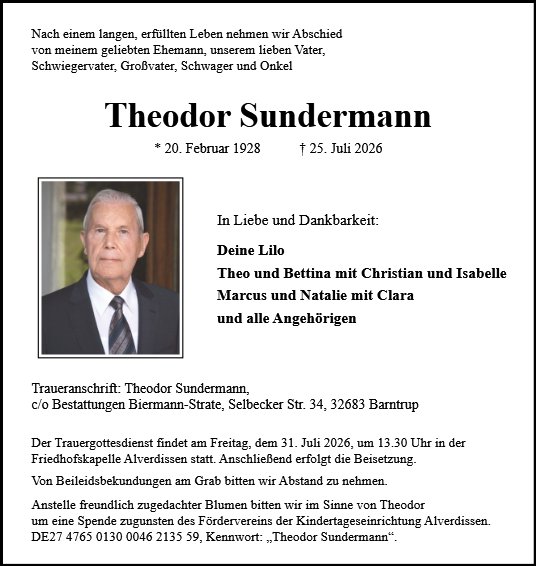 Theodor Sundermann