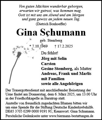 Gina Schumann