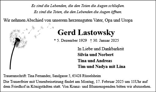 Gerd Lastowsky