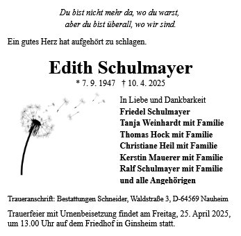 Edith Schulmayer