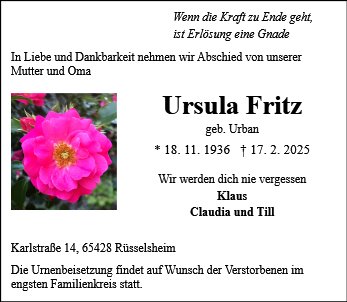 Ursula Fritz