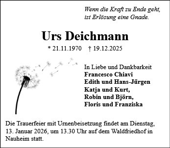 Urs Deichmann