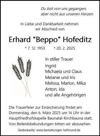 Erhard Hofeditz