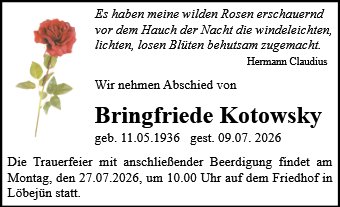 Bringfriede Kotowsky