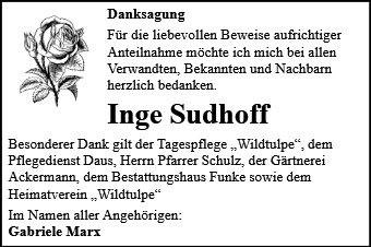 Inge Sudhoff