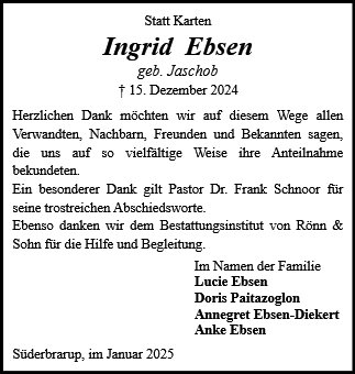 Ingrid Brunhild Ebsen
