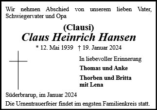 Claus Heinrich Hansen