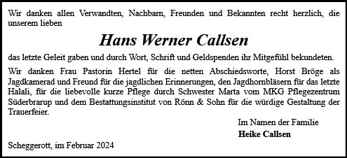 Hans Werner Callsen