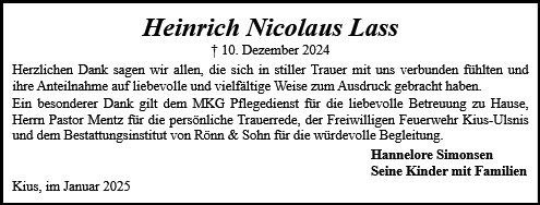 Heinrich Nicolaus Lass
