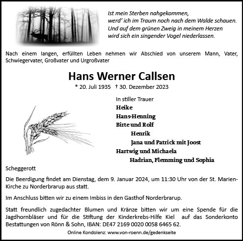 Hans Werner Callsen