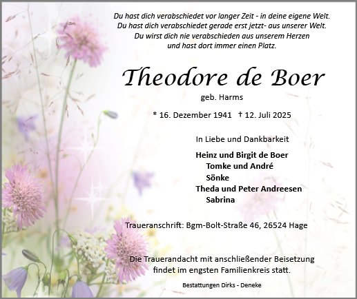 Theodore de Boer