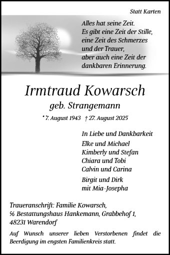 Irmtraud Kowarsch