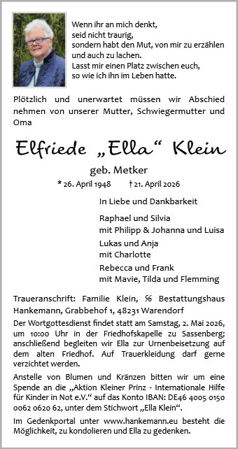 Elfriede Klein