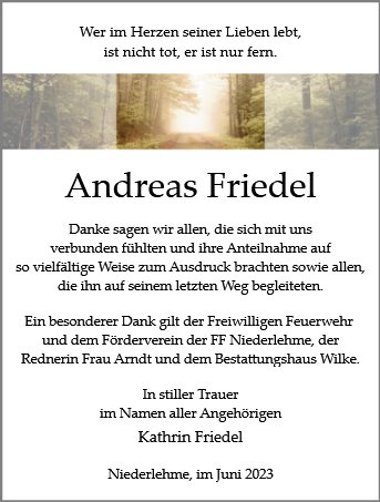 Andreas Friedel