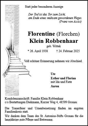 Florentine Klein Robbenhaar