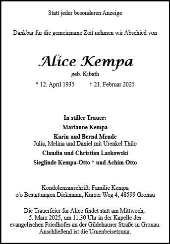 Alice Kempa