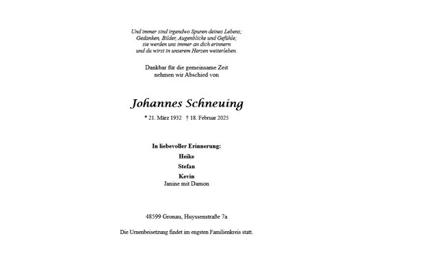 Johannes Schneuing