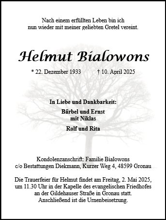 Helmut Bialowons