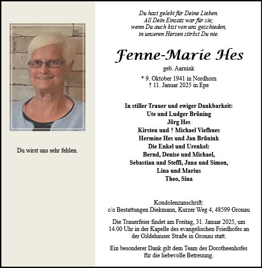 Fenne-Marie Hes