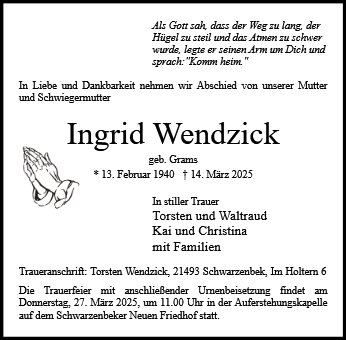 Ingrid Wendzick