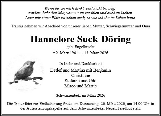 Hannelore Suck-Döring