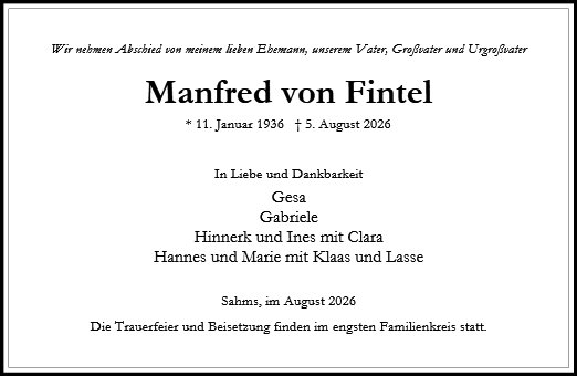 Manfred von Fintel