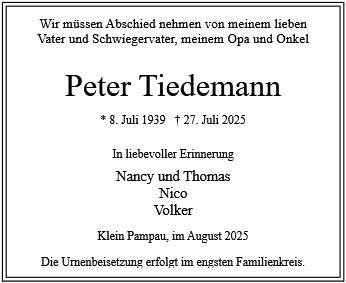 Peter Tiedemann