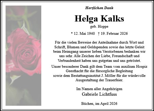 Helga Kalks