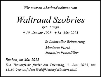 Waltraud Szobries