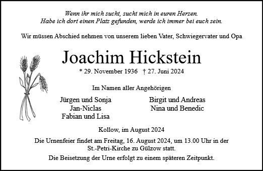 Joachim Hickstein