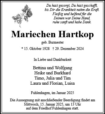 Mariechen Hartkop