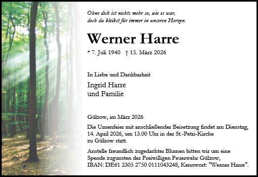 Werner Harre