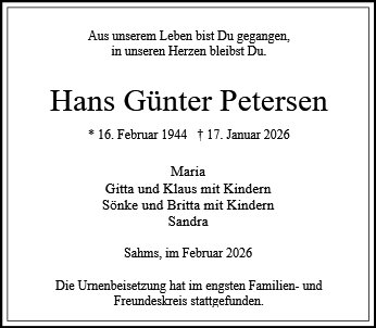 Hans Günter Petersen
