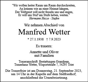 Manfred Wetter