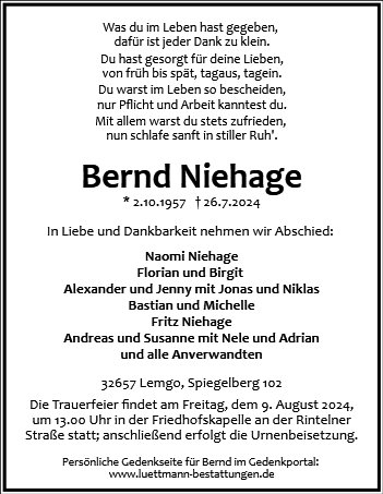 Bernd Niehage