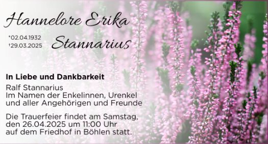 Hannelore Erika Stannarius