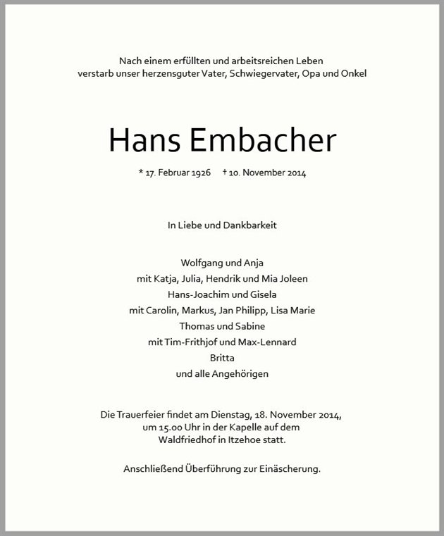 Hans Embacher