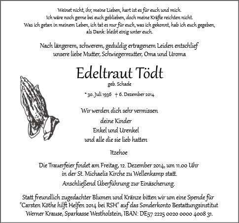 Edeltraut Tödt